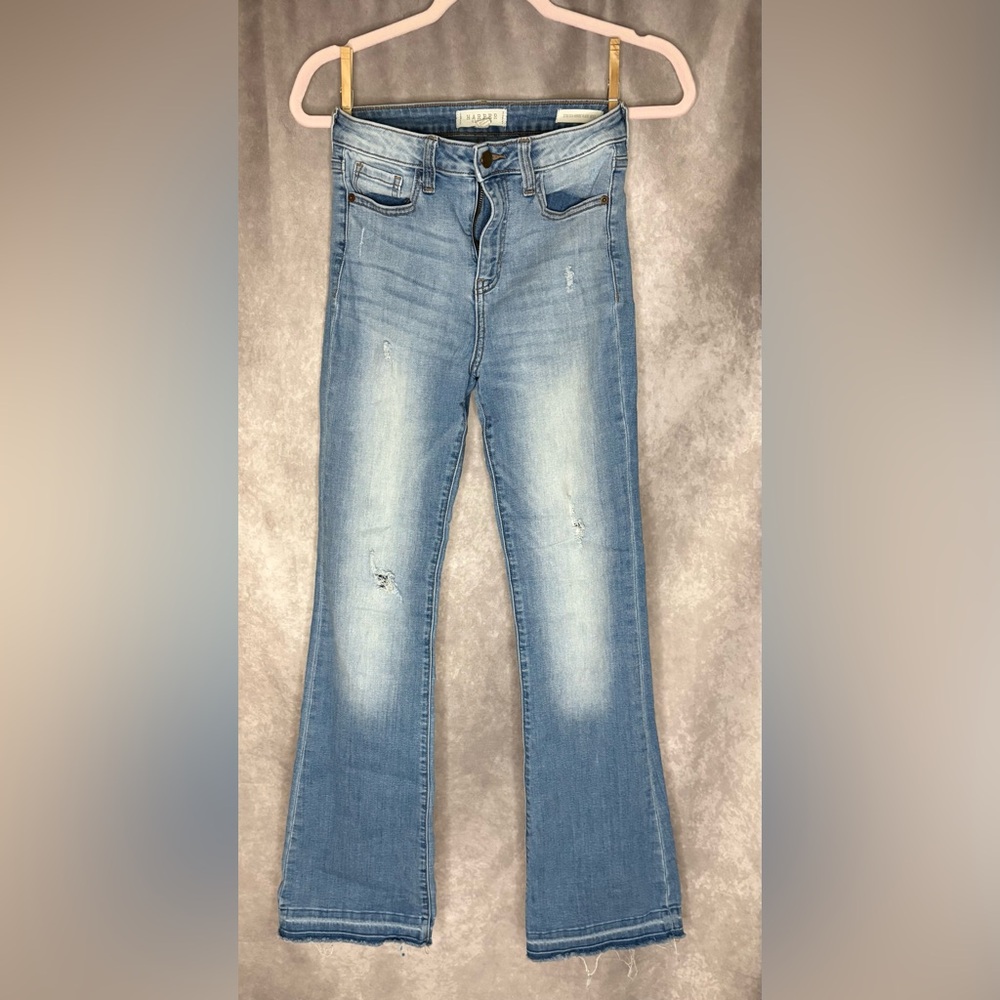 Light Blue Flare Wide Leg Jeans